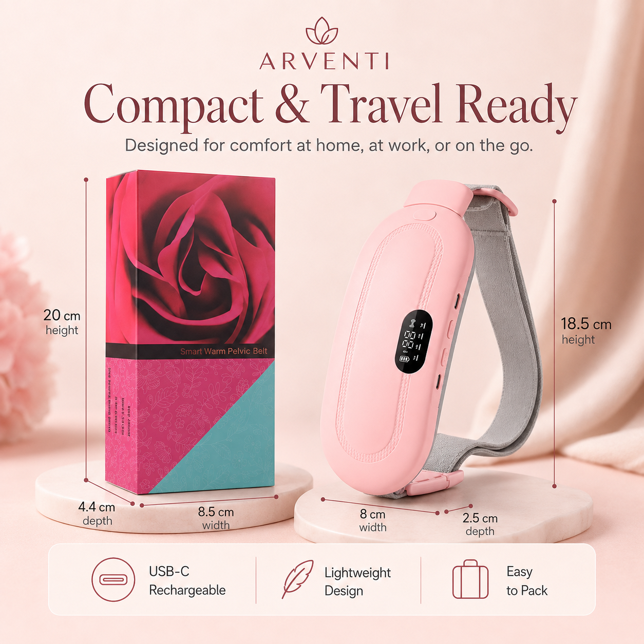 Heat & Massage Menstrual Comfort Belt
